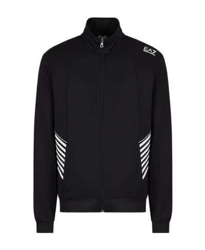 Ea7 Logo Casual Jacket In Black