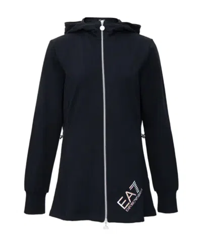 Ea7 Logo Casual Jacket In Black