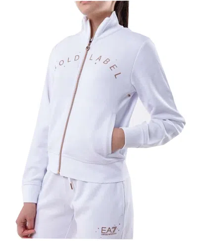 Ea7 Logo Casual Jacket In Nude