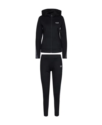 Ea7 Logo Casual Sports Set In Black
