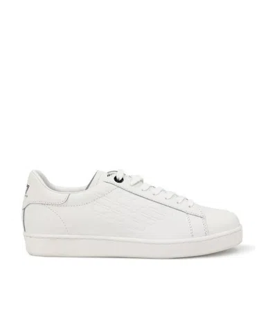 Ea7 Logo Casual Sports Shoes In White