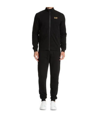 EA7 LOGO-PRINT TRACKSUIT