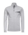 Ea7 Logo Collar Casual Jacket In Gray
