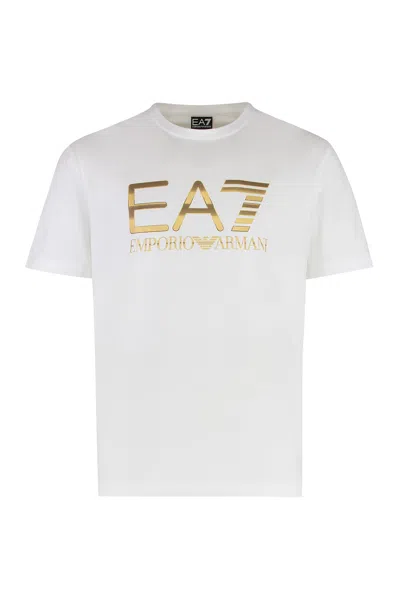 EA7 LOGO COTTON T-SHIRT