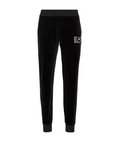 Ea7 Logo Decal Sweatpants In Black