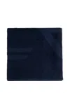 Ea7 Logo-detail Bath Towel In Blue