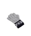 Ea7 Logo Detail Gloves In Gray