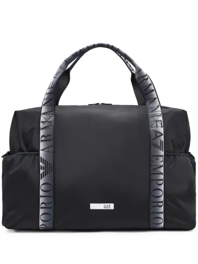 Ea7 Logo-detail Holdall In Black