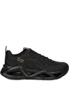 Ea7 Logo-detail Lace-up Sneakers In Black
