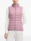 Ea7 Logo-detail Padded Gilet In Pink