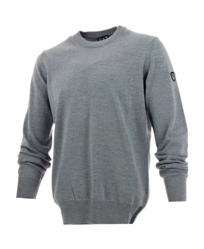 Ea7 Logo Detail Pullover In Gray