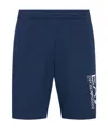 Ea7 Logo Detail Shorts In Blue
