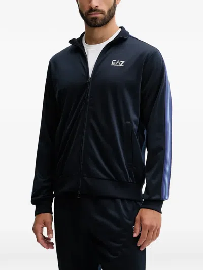 Ea7 Logo-detail Stripe Tracksuit Set (set Fo Two) In Blue