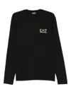 Ea7 Logo Detail Sweatshirt In Black
