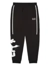 Ea7 Logo-detail Track Pants In Black