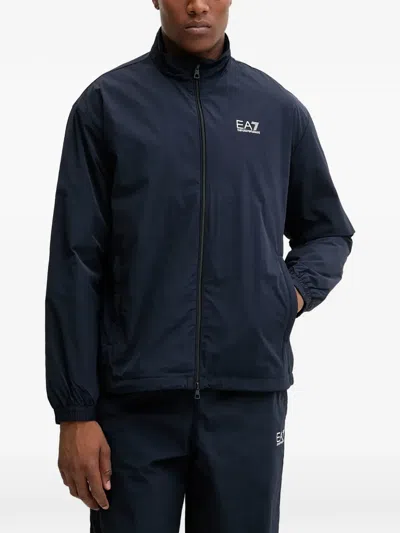 Ea7 Logo-detail Tracksuit In Blue
