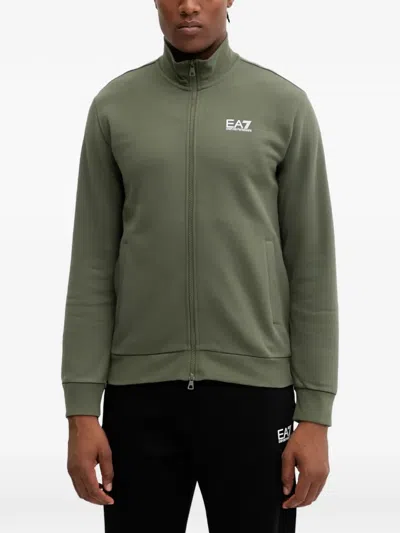Ea7 Logo-detail Tracksuit In Green