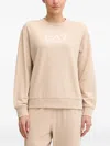 Ea7 Logo-detail Tracksuit In Neutral