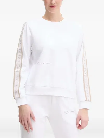 Ea7 Logo-detail Tracksuit In White
