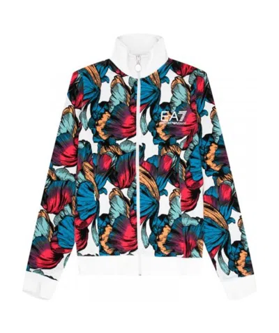 Ea7 Logo Details Casual Jacket In Multicolor