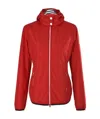 Ea7 Logo Details Casual Jacket In Red