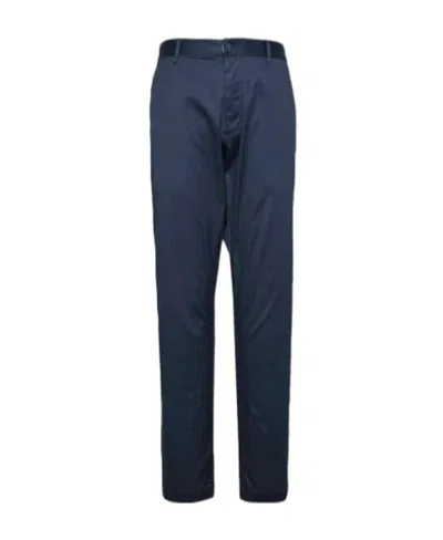 Ea7 Logo Details Casual Pants In Black