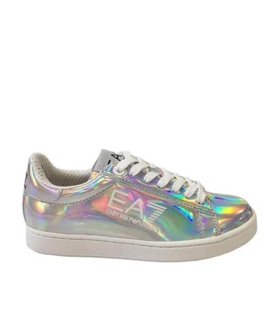 Ea7 Logo Details Casual Sneakers In Multicolor