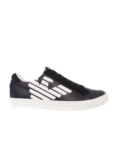 Ea7 Logo Details Casual Sneakers In White