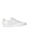 Ea7 Logo Details Casual Sports Shoes In White