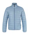 Ea7 Logo Details Down Jacket In Blue