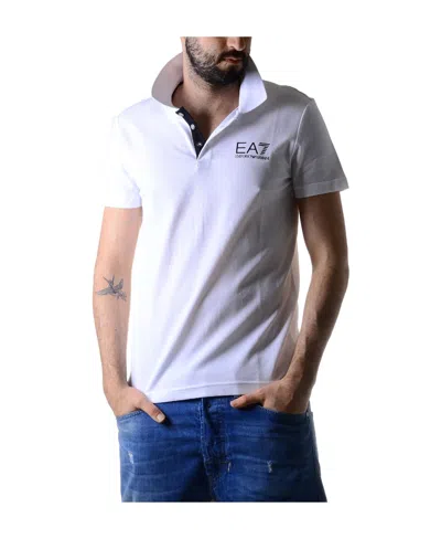Ea7 Logo Details Polo Shirt In Multicolor