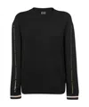 Ea7 Logo Details Sweater In Black
