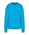 Ea7 Logo Details Sweater In Blue