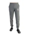 Ea7 Logo Details Sweatpants In Gray
