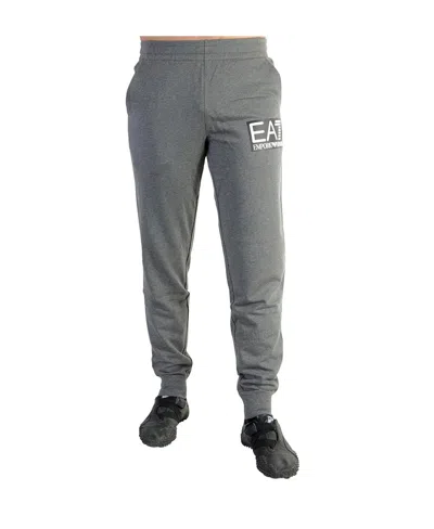 Ea7 Logo Details Sweatpants In Gray