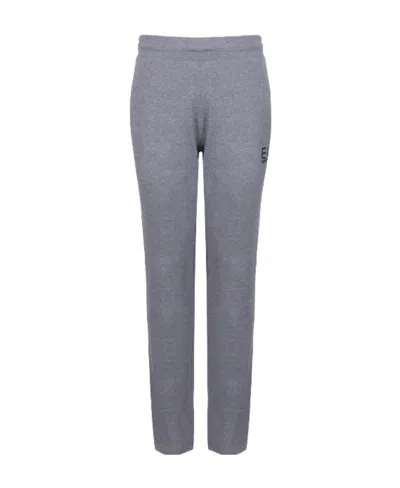 Ea7 Logo Details Sweatpants In Gray