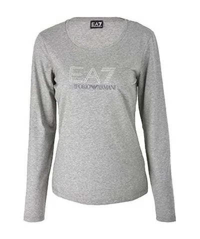 Ea7 Logo Details T-shirt In Gray