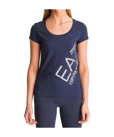 Ea7 Logo Details T-shirt In Multicolor