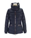 Ea7 Logo Down Jacket In Black
