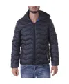 Ea7 Logo Down Jacket In Black