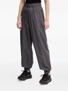 Ea7 Logo Elasticated-cuffs Tracksuit In Gray