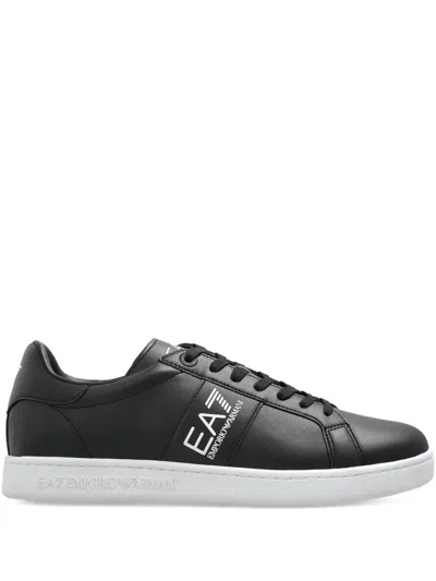 Ea7 Logo-embellished Low-top Sneakers In Multi