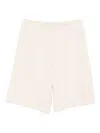 Ea7 Logo-embossed Shorts In Neutral