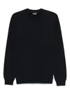 Ea7 Logo-embossed Sweatshirt In Blue