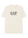 Ea7 Logo-embossed T-shirt In Brown