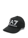 Ea7 Logo-embroidered Baseball Cap In Black