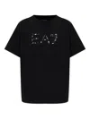 Ea7 Logo Graphic T-shirt In Black
