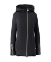 Ea7 Logo Hooded Casual Jacket In Black