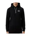 Ea7 Logo Hooded Sweater In Black