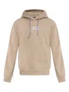 Ea7 Logo Hoodie In Neutral